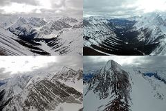 17 Cone Mountain From Helicopter Between Canmore And Mount Assiniboine In Winter